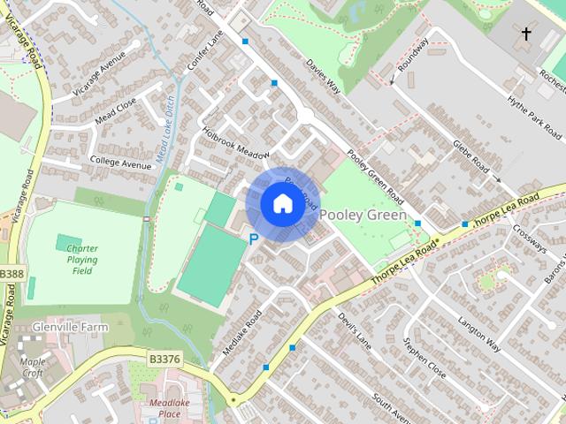 House for rent in Pooley Green, Row Town