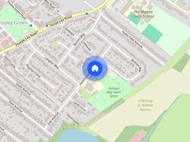 House for rent in Pooley Green, Row Town