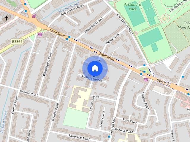 House for rent in Tolworth, Greater London