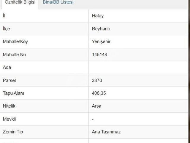 Reyhanli, Hatay içerisinde satılık Arsa