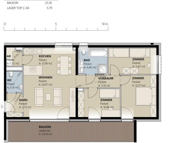 Etagenwohnung kaufen in Kappl