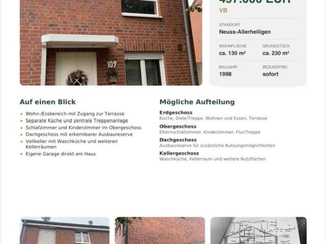 Haus kaufen in Allerheiligen, Neuss