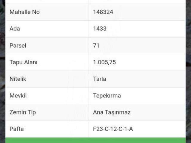 Kurfallı Mahallesi, Şile içerisinde satılık Arsa