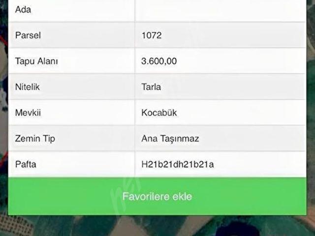 Mudanya, Bursa içerisinde satılık Arsa