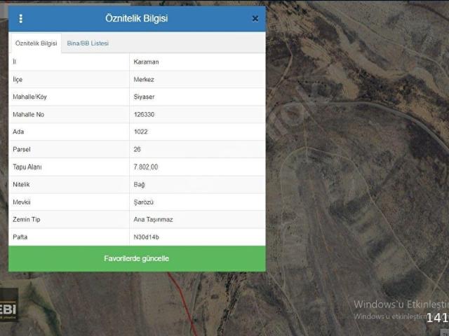 Kurtderesi, Karaman Merkez içerisinde satılık Arsa