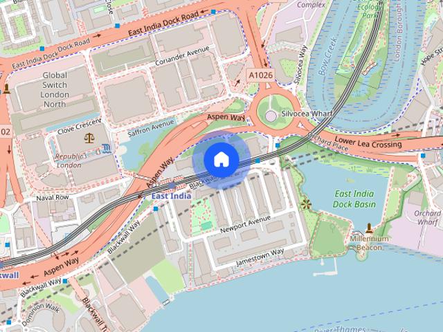Apartment for rent in Blackwall, Greater London