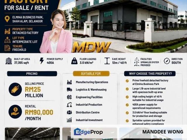 Warehouse for sale in Selayang, Selangor
