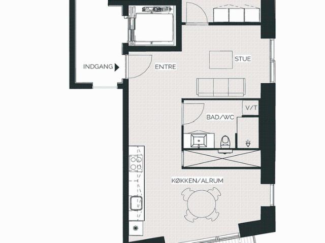 Lejlighed til leje i Rødovre, Brøndby