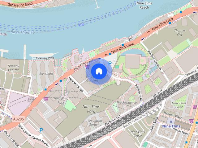 Apartment for rent in Nine Elms, Greater London