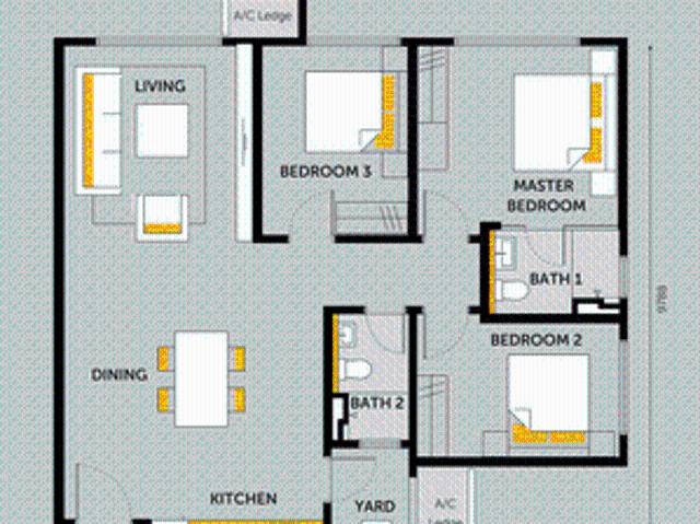 Apartment for rent in Kajang, Langat