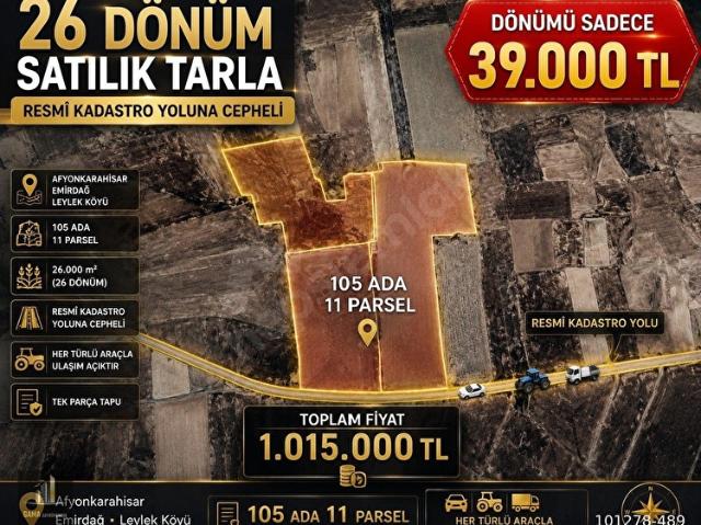 Hacıahmet, Emirdağ içerisinde satılık Arsa