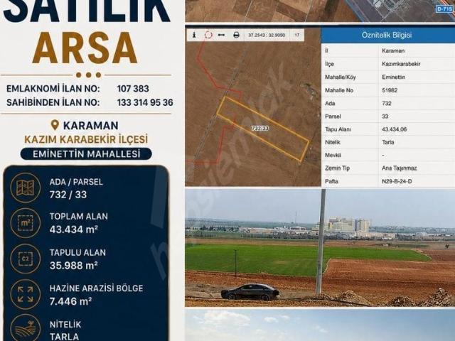 Kazımkarabekir Merkez, Kazımkarabekir içerisinde satılık Arsa