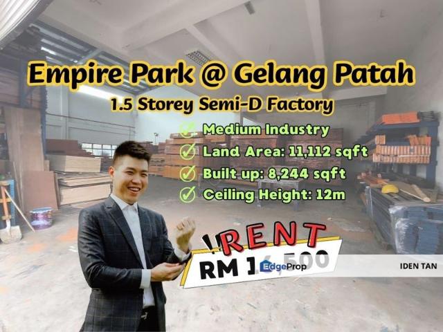 Warehouse for rent in Bukit Ledang, Johor