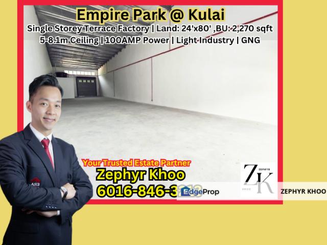 Warehouse for rent in Kulai