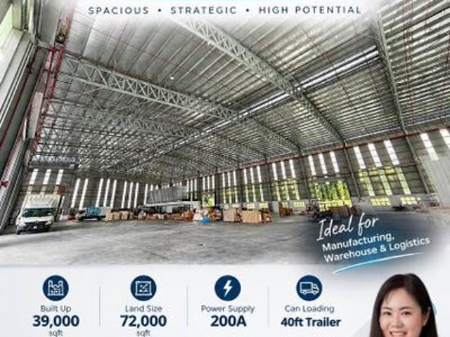 Warehouse for sale in Taman Nusantara, Iskandar Puteri