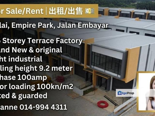 Warehouse for rent in Kulai, Johor