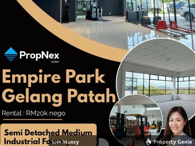 Warehouse for rent in Taman Nusantara, Iskandar Puteri