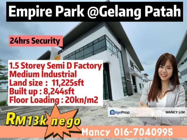 Warehouse for rent in Bukit Ledang, Johor