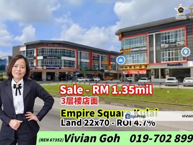 Shop for sale in Taman Kota Kulai, Kulai