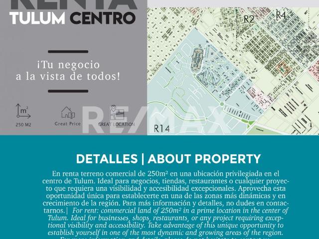 Terreno en renta en Tulum, Quintana Roo