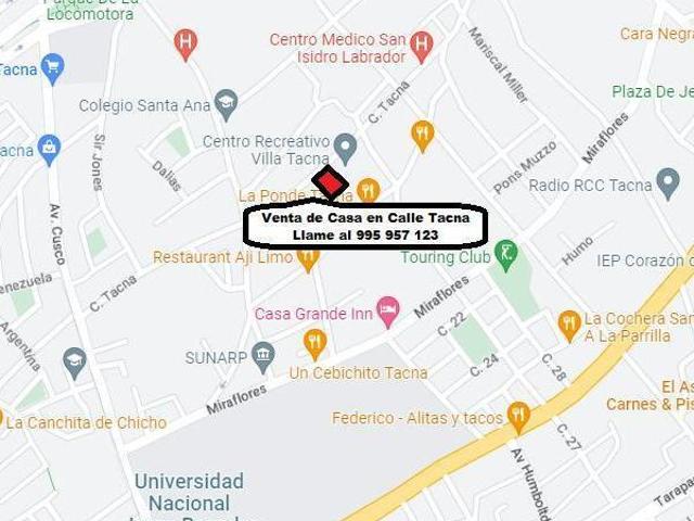 Casa venta en Tacna