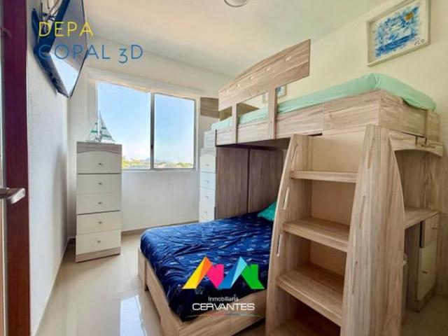 En venta departamento amueblado con jacuzzi
