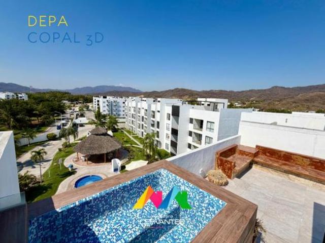 En venta departamento amueblado con jacuzzi