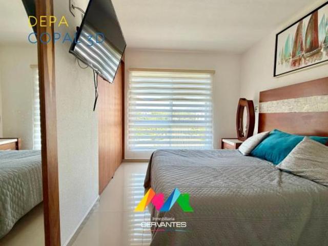 En venta departamento amueblado con jacuzzi