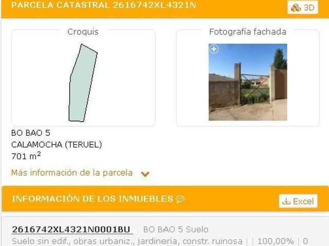 Terreno en venta en Allueva, Aragón