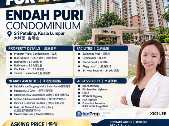 Condominium for sale in Zone E, Kuala Lumpur