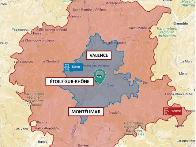 Local Commercial vente à Valence, Etoile-sur-rhône