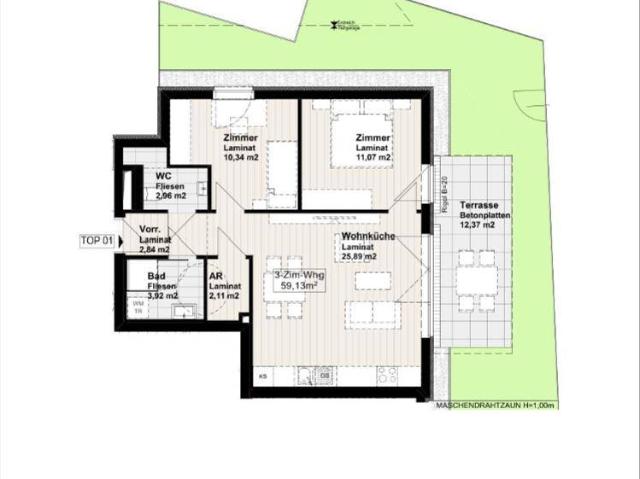 Apartment mieten in Musikantenviertel (Gartenstadt), Wiener Neustadt