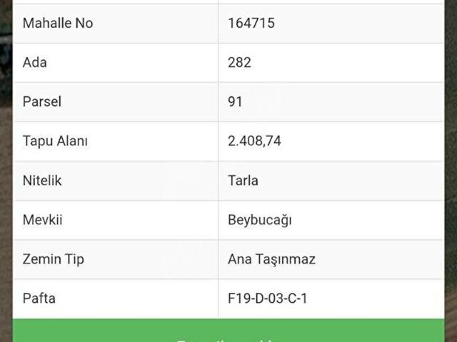 Yukarısevindikli Mahallesi, Muratlı içerisinde satılık Arsa