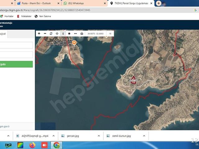 Karalar, Ermenek içerisinde satılık Arsa