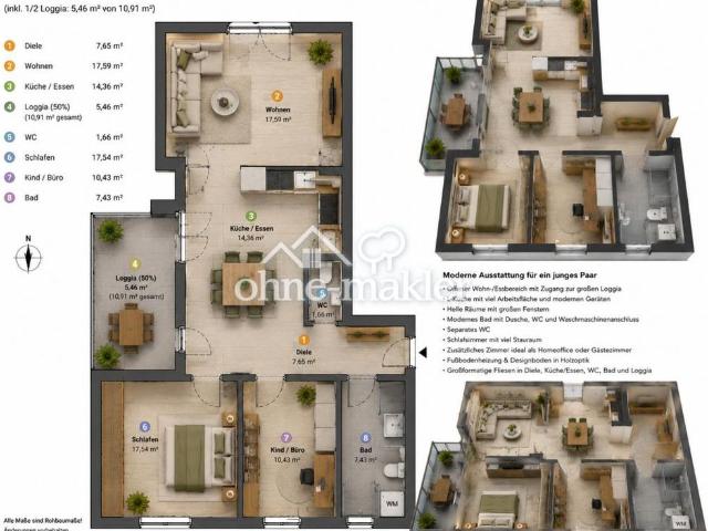 Apartment mieten in Möhrig, Öhringen
