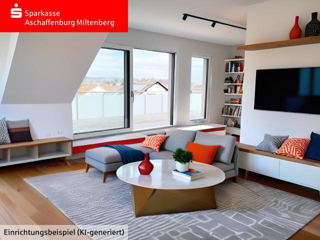 Dachgeschosswohnung kaufen in Schweinheim, Aschaffenburg