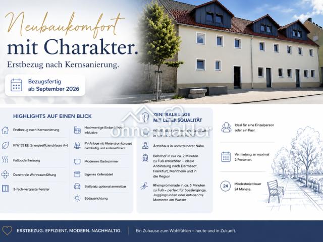 Apartment mieten in Gernsheim, Hessen