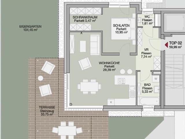 Erdgeschosswohnung mieten in Bisamberg, Niederösterreich