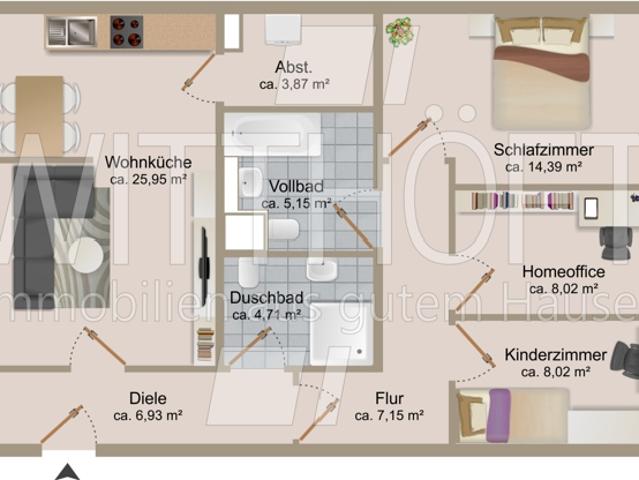 Apartment mieten in Sasel, Hamburg