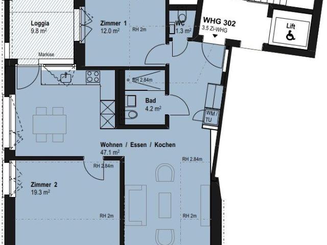 Apartment mieten in Winterthur, Zürich