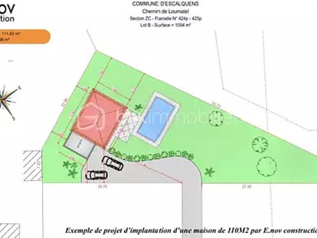 Terrain vente à Toulouse, Escalquens