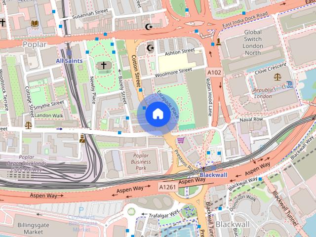 Apartment for rent in Blackwall, Greater London