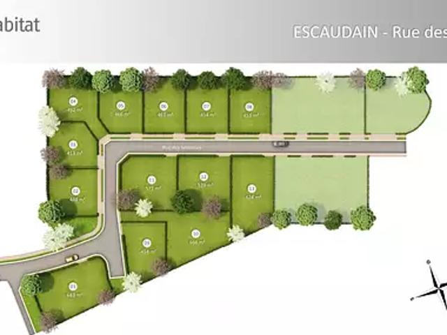 Terrain vente à Valenciennes, Escaudain