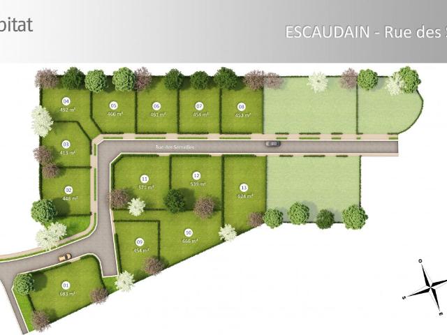 Terrain vente à Valenciennes, Escaudain