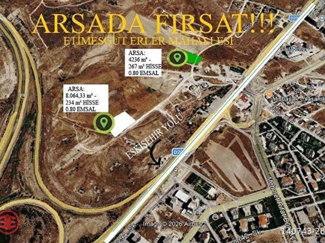 Erler Mahallesi, Etimesgut içerisinde satılık Arsa