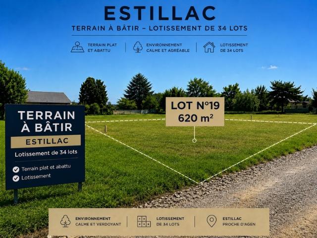 Terrain vente à Agen, Estillac