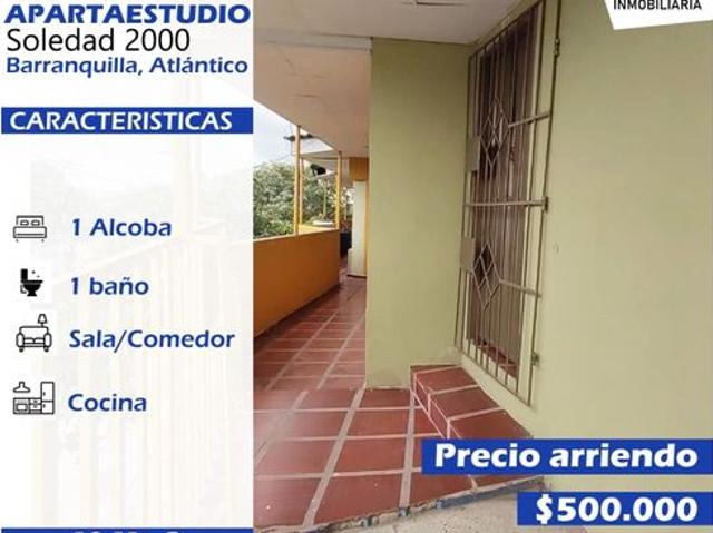 Apartaestudio en arriendo en Villa Rosa, Soledad