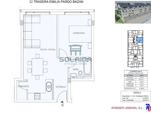 Estudio en venta en Centro, Ourense