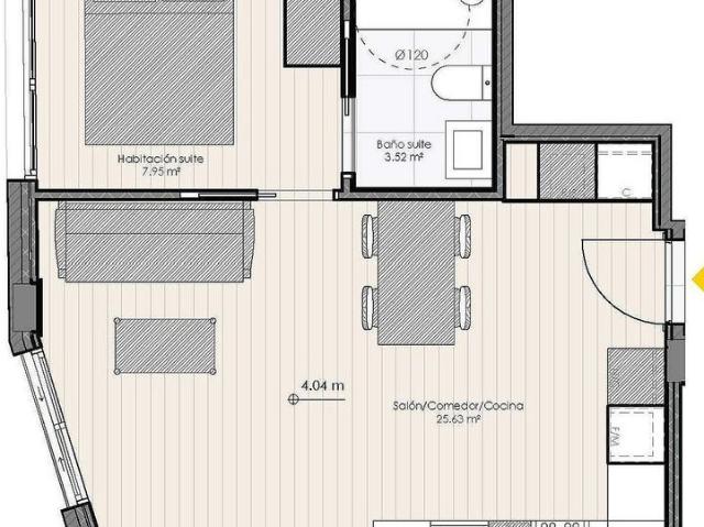 Estudio en venta en Sabadell
