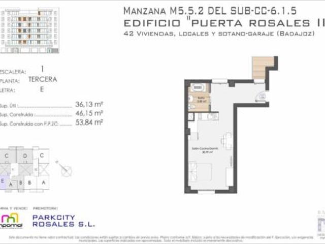Estudio en venta en Valdepasillas, Tierra de Badajoz